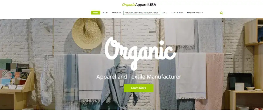 オーガニックアパレルUSA